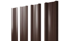 Штакетник М-образный A с прямым резом Grand Line 0,45 Drap ST lite RAL 8017 шоколад