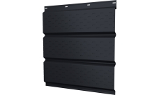 Софит металлический Классик v02 Grand Line полная перфорация 0,45 Drap ST lite RAL 7024 мокрый асфальт