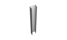 Крепежная планка верхняя Texas 0,45 PE RAL 7004 сигнальный серый (1,8м)