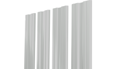 Штакетник Твин XL с прямым резом Grand Line 0,4 PE RAL 9003 сигнальный белый