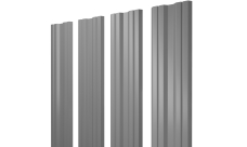 Штакетник Twin с прямым резом 0,45 Drap RAL 7004 сигнальный серый