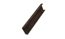 Декоративная накладка на столб универсальная 60х60 для забора жалюзи Grand Line 0,45 Print-double Elite Antique Wood (3м)