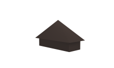 Колпак на полустолб для С20 0,5 PurPro Matt 275 с пленкой RR 32 темно-коричневый