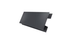 Планка H-образная Экобрус 0,5 Velur X RAL 7024 мокрый асфальт (3м)