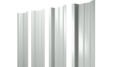 Штакетник П-образный B с прямым резом Grand Line 0,45 Drap TX RAL 9003 сигнальный белый