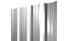 Штакетник П-образный B с прямым резом 0,45 Drap TX RAL 9003 сигнальный белый