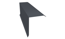 Планка торцевая 150х100 0,45 Drap TR RAL 7024 мокрый асфальт (2м)