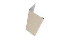 Нащельник (для калиток и ворот) 25х35 жалюзи Milan, Tokyo, Palermo 0,5 Satin RAL 1015 светлая слоновая кость (L1,68)