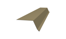 Планка капельник 100х55 0,45 PE lite с пленкой RAL 1014 слоновая кость (2м)