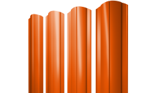 Штакетник Круглый фигурный Grand Line 0,45 PE RAL 2004 оранжевый