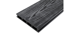 Террасная доска ДПК Grand Line 150х25мм 3D Винтаж Графит 6м