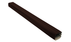 Труба прямоугольная Vortex в1 1м RAL 8017