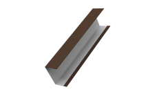 Крышка для забора жалюзи Milan,Tokyo Grand Line 0,5 PurPro RAL 8017 шоколад (3м)