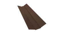 Планка ендовы верхней 95х80х95 0,5 Satin Matt RAL 8017 шоколад (3м)