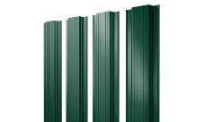 Штакетник Прямоугольный с прямым резом Grand Line 0,4 PE RAL 6005 зеленый мох