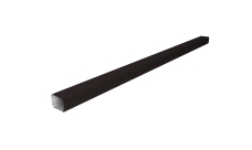 Труба гофрированная Vortex Lite Matt 76х102х3000мм RAL 9005 черный