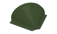 Заглушка конусная 0,5 Satin Matt TX RAL 6020 хромовая зелень