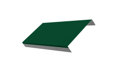 Ламель обратная 150 забора жалюзи Texas Grand Line 0,5 Satin RAL 6005 зеленый мох