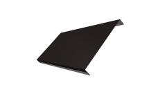 Ламель обратная 200 забора жалюзи Техас Grand Line 0,5 Rooftop Бархат RAL 9005 черный