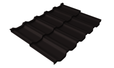 Профиль волновой "Квинта Уно" ("Kvinta Uno") 0,45 PE RAL 9005 черный