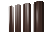 Штакетник М-образный A фигурный Grand Line 0,45 Drap TR lite RAL 8017 шоколад