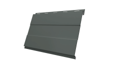 Софит металлический Вертикаль 0,2 prof Grand Line 0,45 PE с пленкой RAL 7005 мышино-серый