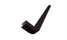 Труба гофрированная Vortex Lite Matt 76х102х3000мм с коленом RAL 9005 черный