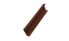 Декоративная накладка на столб универсальная 80х80 для забора жалюзи 0,45 Print Premium Cherry Wood Dark FTC (2м)