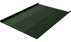 Фальц двойной стоячий Line Grand Line 0,5 Satin Matt TX с пленкой на замках RAL 6020 хромовая зелень