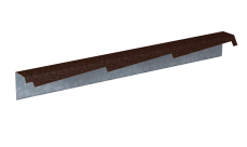 Планка фронтонная резная правая Gerard 1,2м (сталь), цвет 151