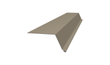 Планка капельник 100х55 0,5 Satin с пленкой RAL 1015 светлая слоновая кость (2м)