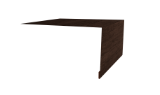 Планка околооконная простая 250х50 Grand Line 0,45 Print Premium Antique Wood TwinColor (2м)