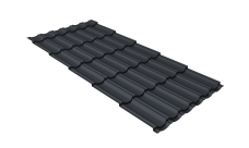 Профиль волновой "Квинта Юг" 0,45 Drap RAL 7024 мокрый асфальт