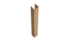 Стойка жалюзи Texas для монтажа с крепежным вкладышем 0,45 Print Elite Honey Wood TwinColor (1,8м)