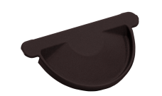 Заглушка торцевая универсальная GL PU Matt 125 мм RAL 9005 черный