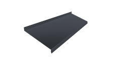 Отлив простой 250 0,5 PurPro Matt 275 RAL 7024 мокрый асфальт (2м)