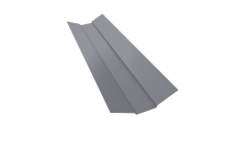 Планка ендовы верхней 95х80х95 0,5 Satin с пленкой RAL 7004 сигнальный серый (3м)