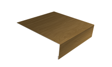 Планка лобовая/околооконная простая 190х50 Grand Line 0,45 Print Elite Honey Wood TwinColor (2м)