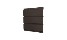 Софит металлический Grand Line полная перфорация 0,5 Atlas X с пленкой RR 32 темно-коричневый