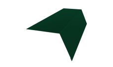 Планка карнизная широкая 100х85 Grand Line 0,7 PE с пленкой RAL 6005 зеленый мох (2м)