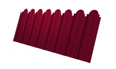 Профнастил C10A фигурный Grand Line 0,45 PE RAL 3003 рубиново-красный