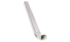 Труба прямоугольная с коленом Vortex 3м RAL 9003