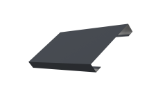 Ламель лицевая 125 забора жалюзи Texas 0,5 Atlas X RAL 7024 мокрый асфальт