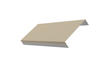 Ламель обратная 125 забора жалюзи Texas 0,45 Drap TX RAL 1015 светлая слоновая кость