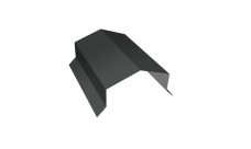 Парапетная крышка угольная 100мм 0,45 Drap ST RAL 7016 антрацитово-серый (2м)