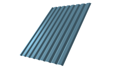 Профнастил С20A 0,45 Drap TX с пленкой RAL 5024 пастельно-синий