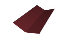 Планка ендовы нижней 300х300 Grand Line 0,4 PE с пленкой RAL 3005 красное вино (2м)