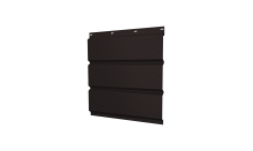 Софит металлический Grand Line полная перфорация 0,45 Drap ST с пленкой RAL 9005 черный