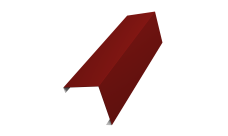 Декоративная накладка на столб универсальная угловая 60х60 для забора жалюзи Grand Line 0,5 Satin RAL 3011 коричнево-красный (2,5м)