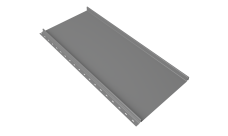 Кликфальц mini Grand Line 0,5 Satin с пленкой на замках RAL 9006 бело-алюминиевый